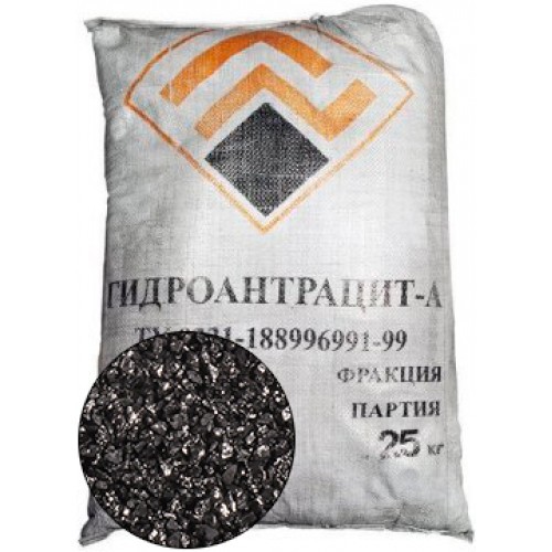 Фильтрующий материал Гидроантрацит-А 0,8-2,0 мм (25кг)