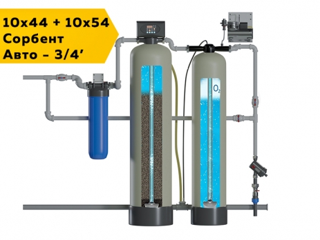 Обезжелезивание воды с аэрацией 10х54, Сорбент, Runxin TMF71P1